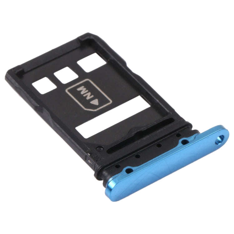 SIM Card Tray + NM Card Tray for Huawei P40 Pro+ (Blue)