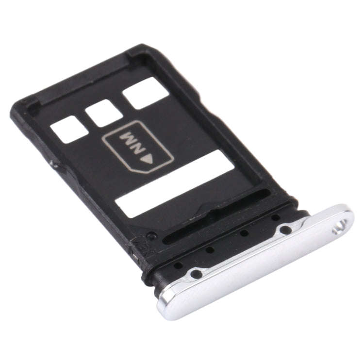 SIM Card Tray + NM Card Tray for Huawei P40 Pro+ (Silver)