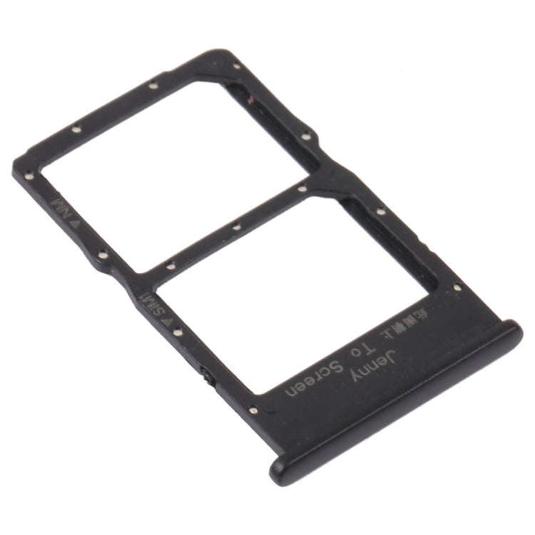 SIM Card Tray + NM Card Tray for Huawei Nova 7i (Black)