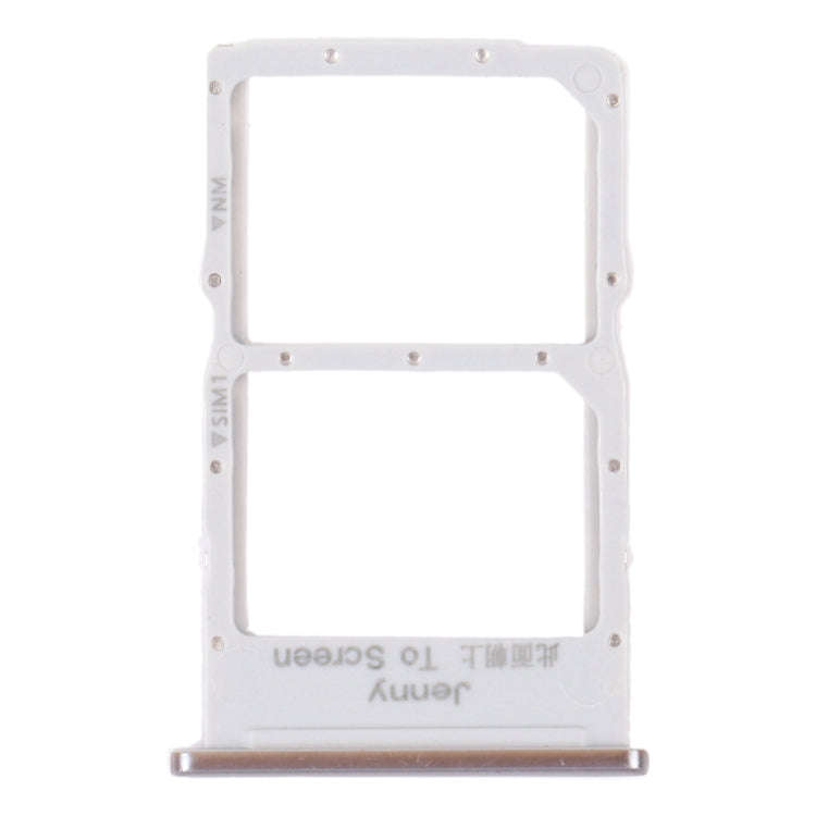 SIM Card Tray + NM Card Tray for Huawei Nova 7i (Silver)