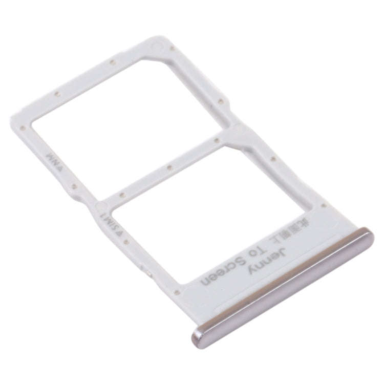 SIM Card Tray + NM Card Tray for Huawei Nova 7i (Silver)