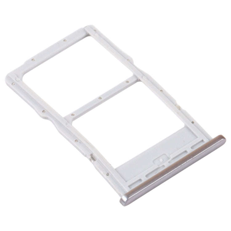 SIM Card Tray + NM Card Tray for Huawei Nova 7i (Silver)