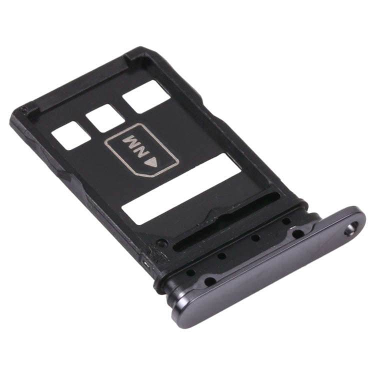 SIM Card Tray + NM Card Tray for Huawei P40 Pro (Black)