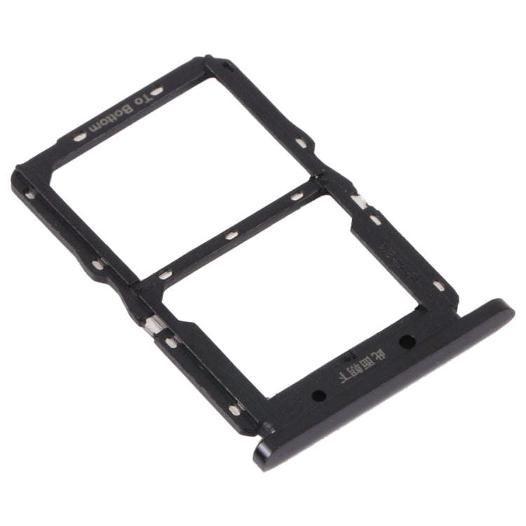 SIM Card Tray + NM Card Tray for Huawei Nova 5 Pro (Black)