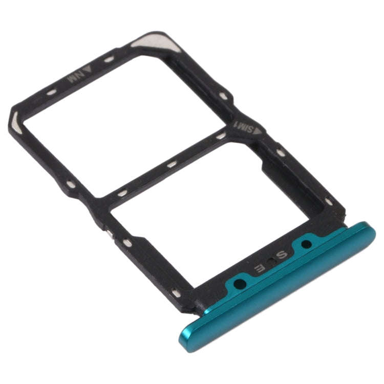 SIM Card Tray + NM Card Tray for Huawei Nova 5 Pro (Green)