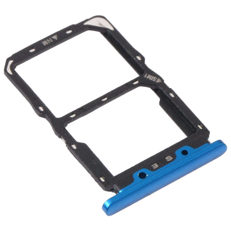 SIM Card Tray + NM Card Tray for Huawei Nova 5 Pro (Blue)