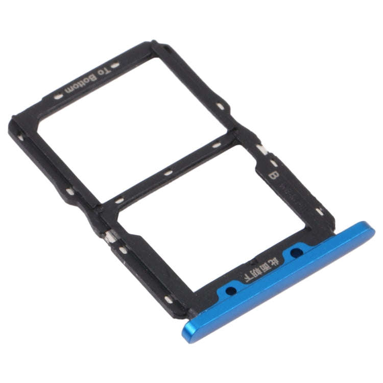 SIM Card Tray + NM Card Tray for Huawei Nova 5 Pro (Blue)