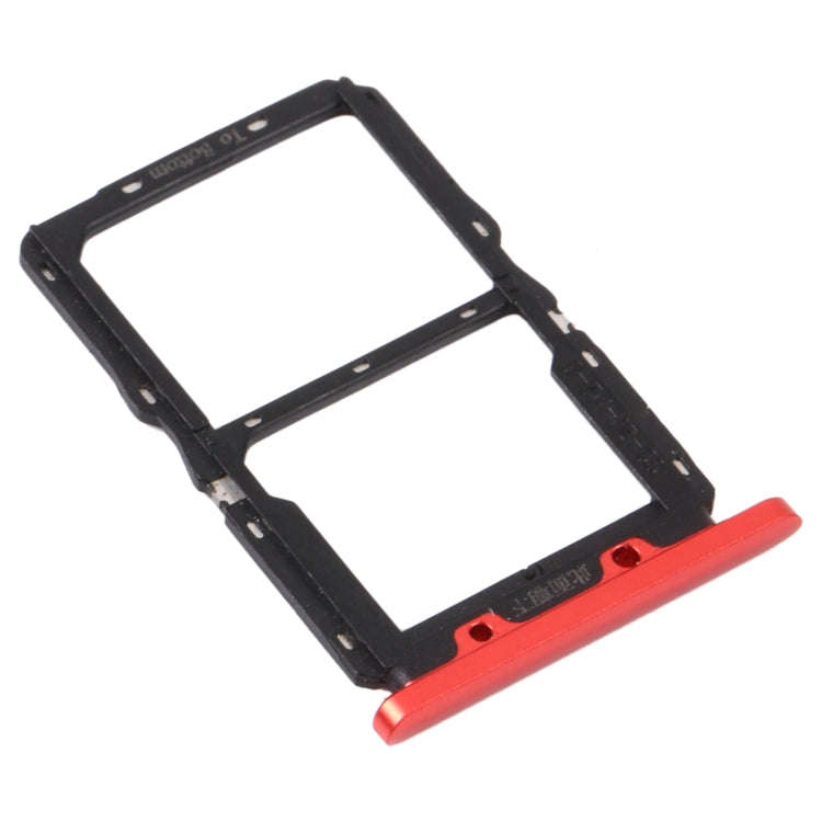 SIM Card Tray + NM Card Tray for Huawei Nova 5 Pro (Red)
