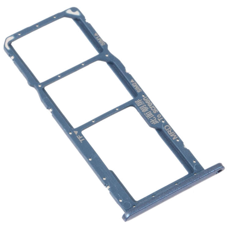 SIM Card Tray + SIM Card Tray + Micro SD Card Tray for Huawei Enjoy 9e (Blue)
