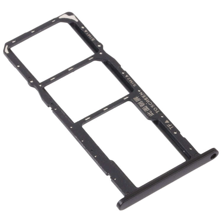 SIM Card Tray + SIM Card Tray + Micro SD Card Tray for Honor 8S (Black)