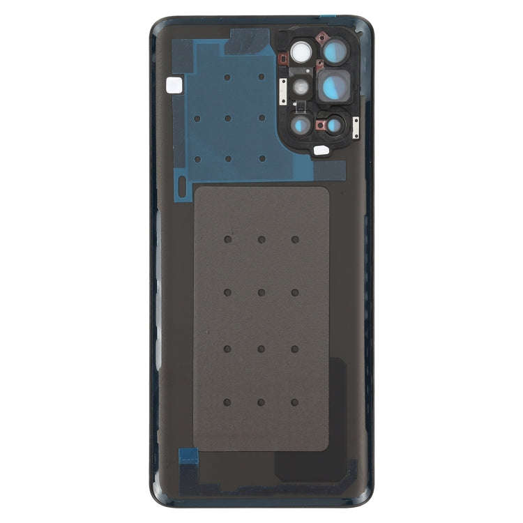 For OnePlus 9R Battery Back Cover With Camera Lens (Frosted Black)