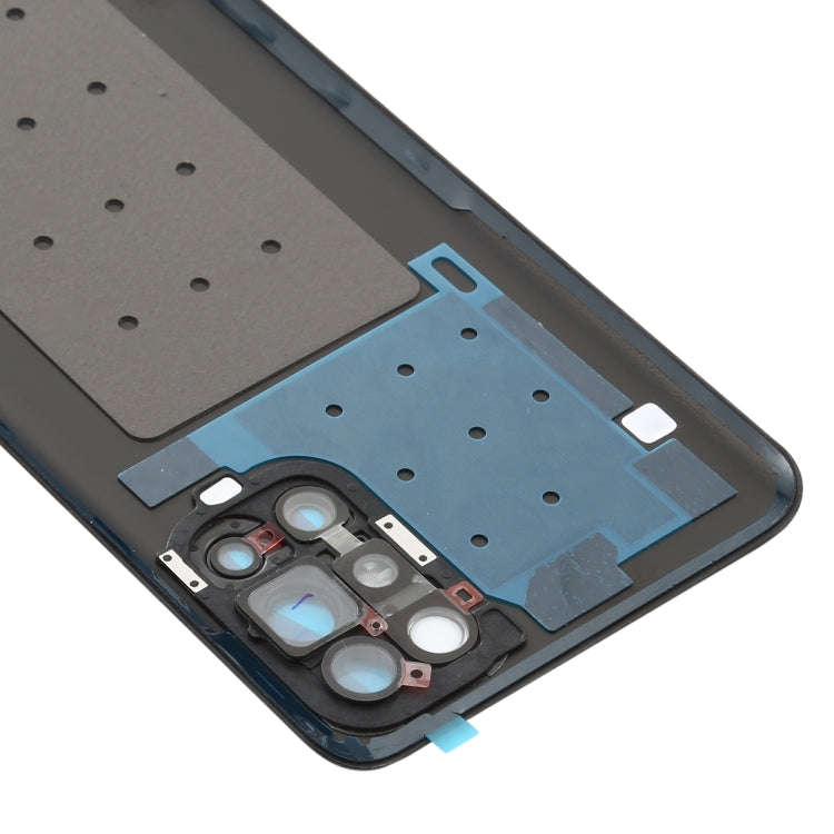 For OnePlus 9R Battery Back Cover With Camera Lens (Frosted Black)