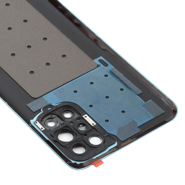 For OnePlus 9R Battery Back Cover With Camera Lens (Blue)