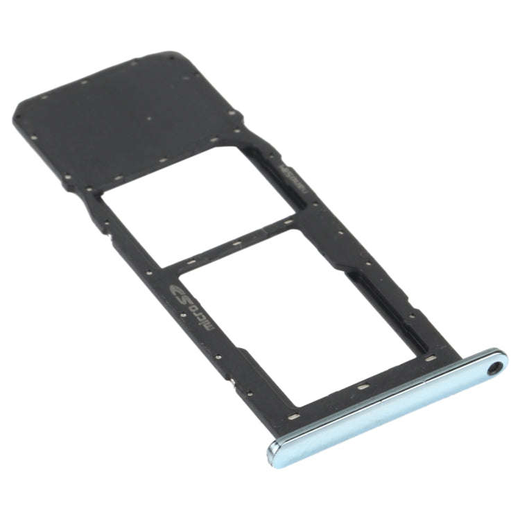 SIM Card Tray + Micro SD Card Tray for LG K61 LMQ630EAW, LM-Q630 (Blue)