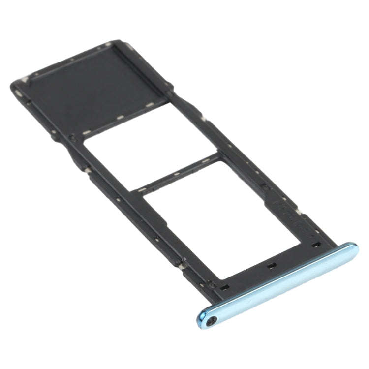 SIM Card Tray + Micro SD Card Tray for LG K61 LMQ630EAW, LM-Q630 (Blue)