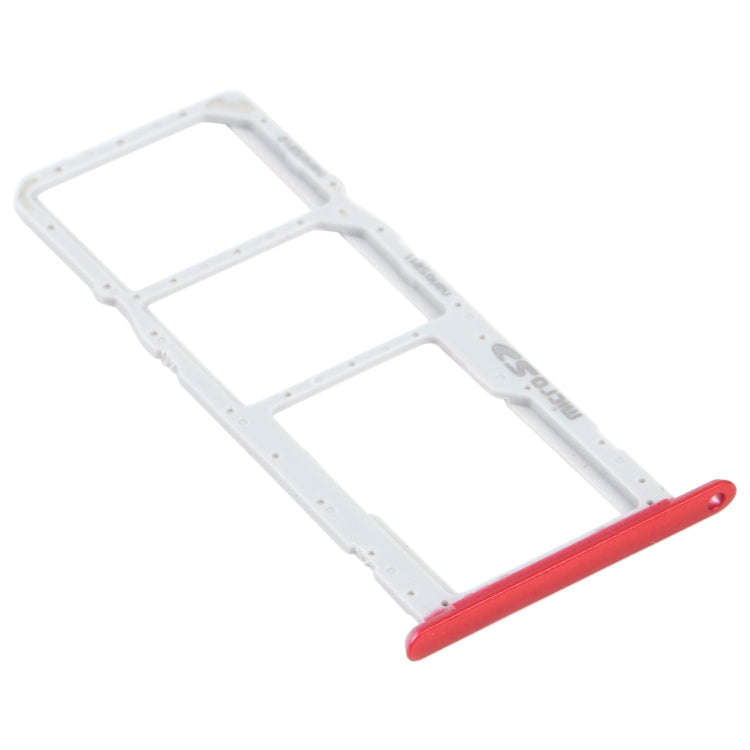 SIM Card Tray + SIM Card Tray + Micro SD Card Tray for LG K22 LMK200Z LMK200E LMK200B LM-K200 (Red)