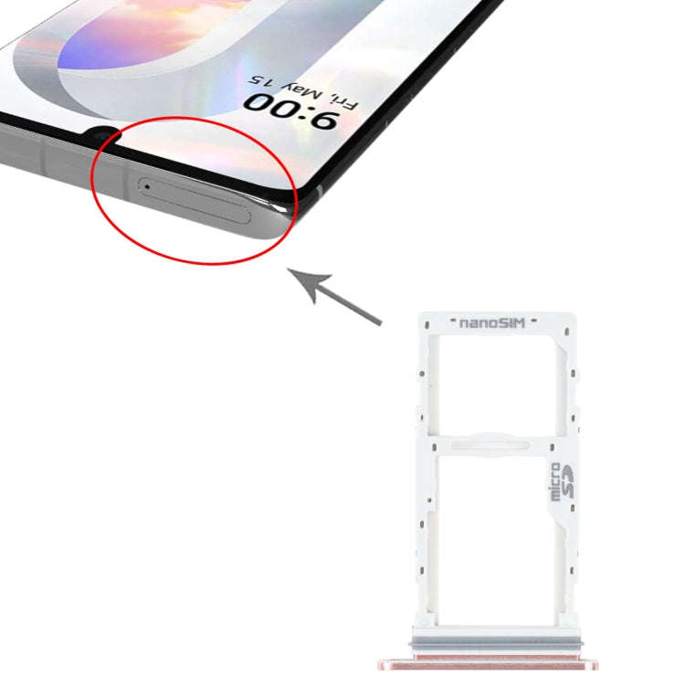 SIM Card Tray + SIM Card Tray / Micro SD Card Tray for LG Velvet 5G LM-G900N LM-G900EM LM-G900 LM...