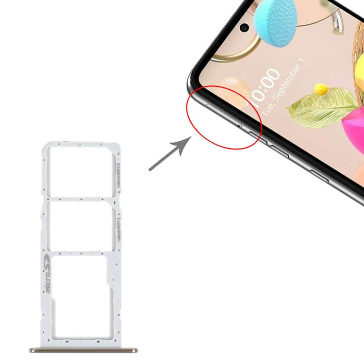 SIM Card Tray + SIM Card Tray + Micro SD Card Tray for LG K42 / K52 (Brazil) LMK420 LMK420H LMK42...