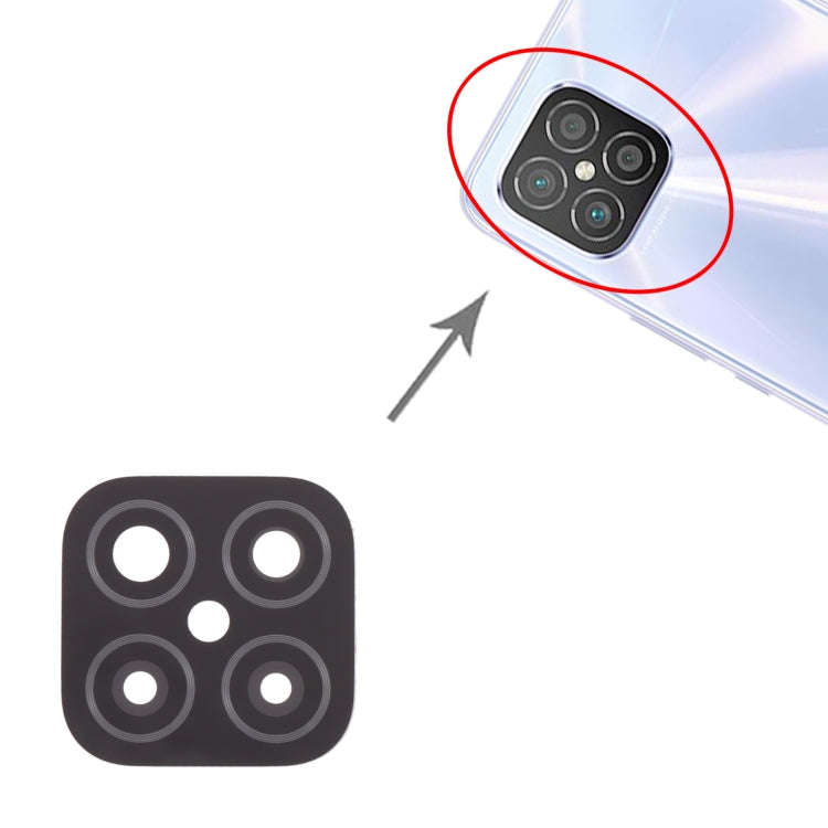 For Huawei Nova 8 SE  10pcs Back Camera Lens (Black)