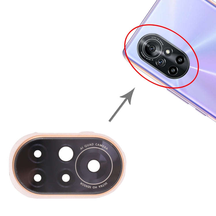 For Huawei Nova 8 5G  10pcs Camera Lens Cover (Gold)