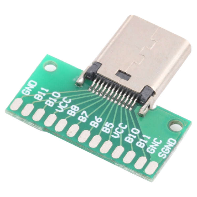 Double-sided Positive and Negative Type C Female Test Board USB 3.1 with PCB 24pin Welded