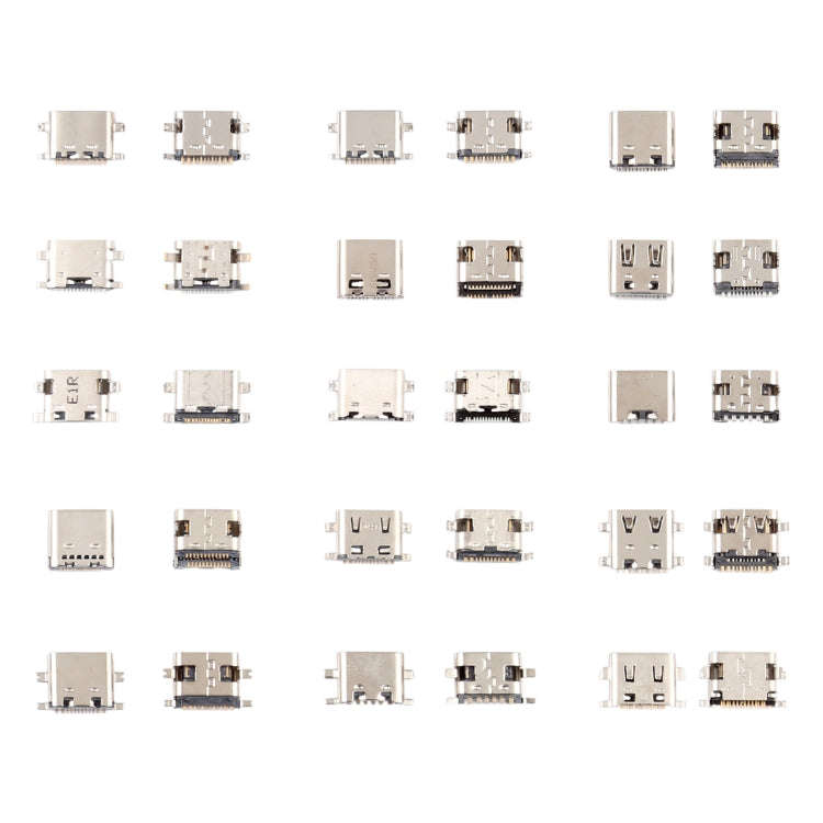 75 PCS/Set USB Type C Charging Port Connector 6Pin / 12Pin / 16Pin / 14Pin / 24Pin for Huawei / S...