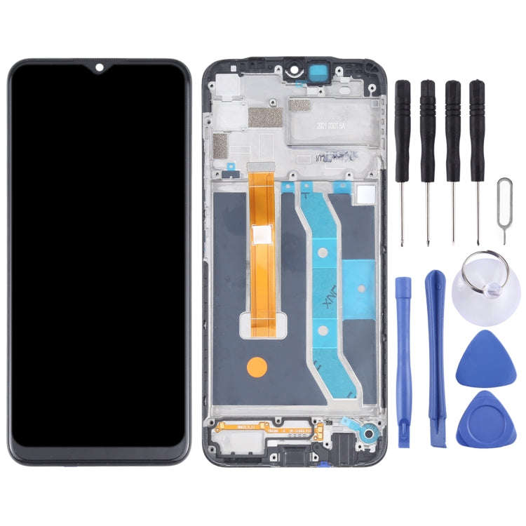Original LCD Screen and Digitizer Full Assembly With Frame for OPPO Realme C11 RMX2185