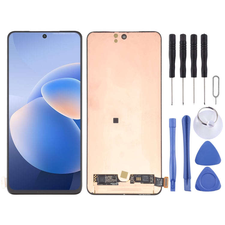 Original AMOLED Material LCD Screen and Digitizer Full Assembly for vivo X60 / X60 (China) V2046A...