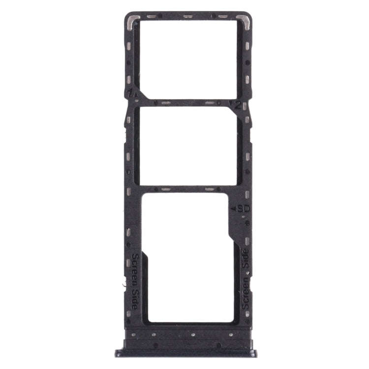 For infinix Hot 9 Play X680 C680B X680C SIM Card Tray + SIM Card Tray + Micro SD Card Tray (Black)