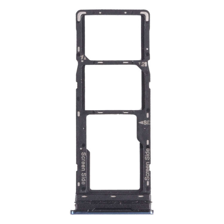 For infinix Note 8 X692 SIM Card Tray + SIM Card Tray + Micro SD Card Tray (Grey)