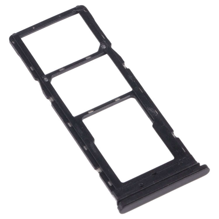 For Tecno Pouvoir 4 Pro / Pouvoir 4 LC7 SIM Card Tray + SIM Card Tray + Micro SD Card Tray (Black)
