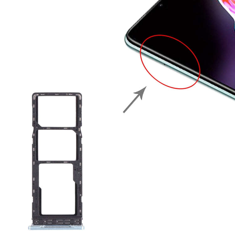 For Infinix Hot 10s / Hot 10T X689B X689 X689C SIM Card Tray + SIM Card Tray + Micro SD Card Tray...