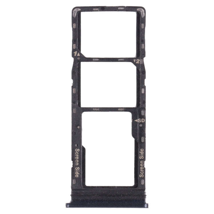 For Infinix Note 8i X683 SIM Card Tray + SIM Card Tray + Micro SD Card Tray (Blue)
