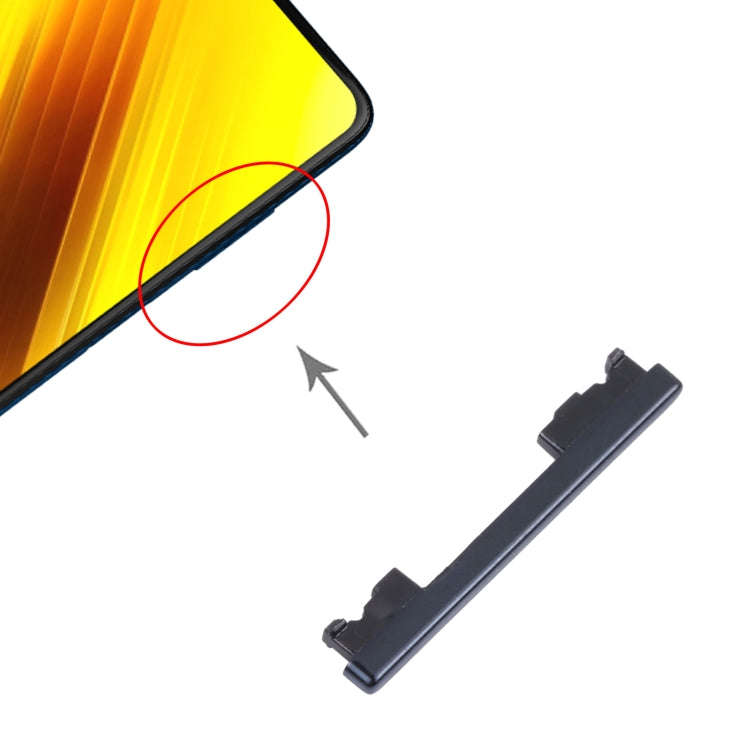 Volume Control Button for Xiaomi Poco X3 NFC / Poco X3 (Black)