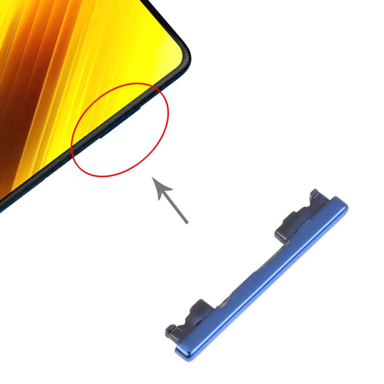 Volume Control Button for Xiaomi Poco X3 NFC / Poco X3 (Blue)