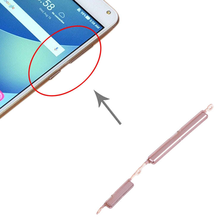 Power Button and Volume Control Button for Asus ZenFone 4 Max ZC520KL (Pink)