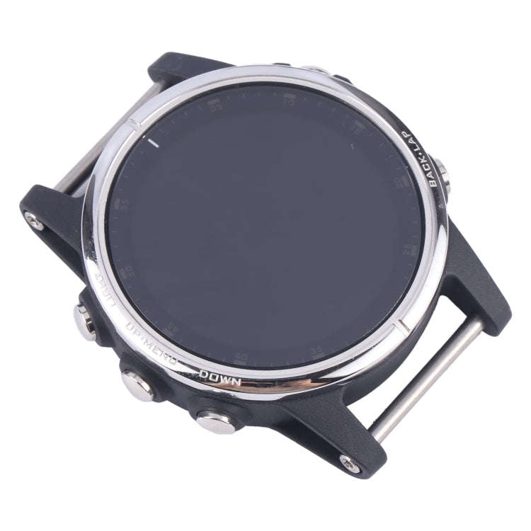 LCD Screen and Digitizer Full Assembly With Frame for Garmin Fenix 5S Plus Sapphire Version(Silver)