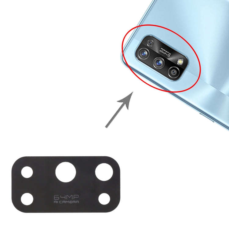For OPPO Realme 7 Pro RMX2170 10pcs Back Camera Lens