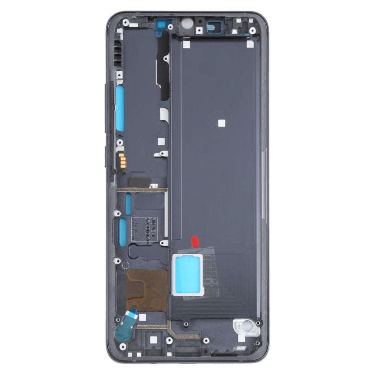 Front Housing LCD Frame Bezel Plate for Xiaomi Mi Note 10 Lite M2002F4LG, M1910F4G (Black)