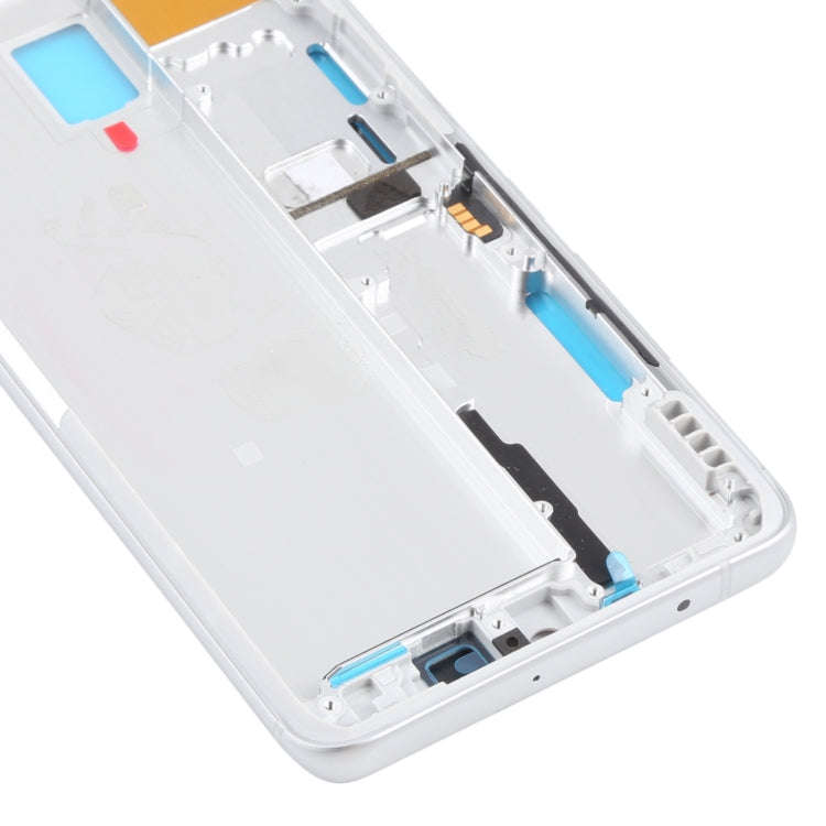 Front Housing LCD Frame Bezel Plate for Xiaomi Mi Note 10 Lite M2002F4LG, M1910F4G (White)