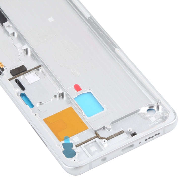 Front Housing LCD Frame Bezel Plate for Xiaomi Mi Note 10 Lite M2002F4LG, M1910F4G (White)