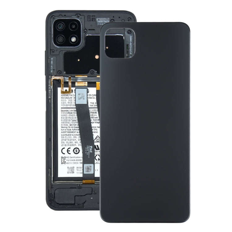 For Samsung Galaxy A22 5G Battery Back Cover (Black)