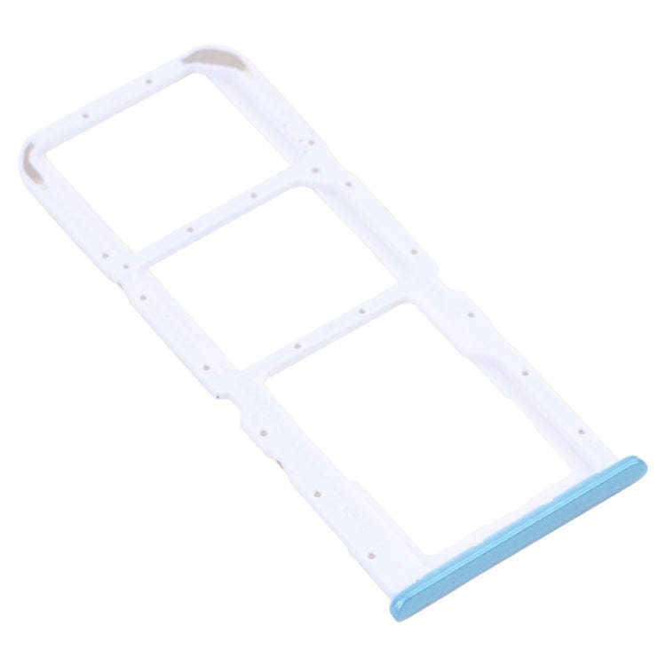 For OPPO Realme 7i RMX2103  SIM Card Tray + SIM Card Tray + Micro SD Card Tray (Blue)