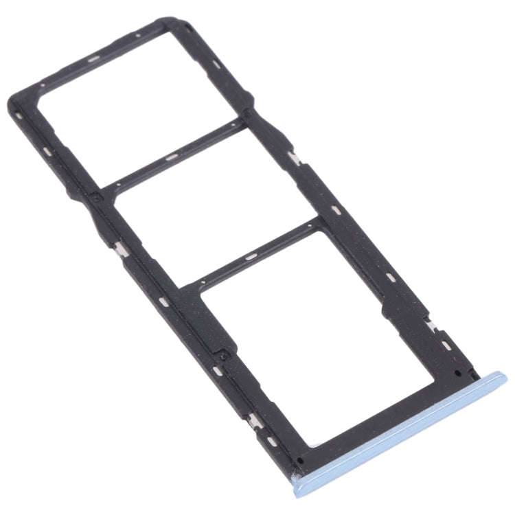 For OPPO Realme C12 RMX2189  SIM Card Tray + SIM Card Tray + Micro SD Card Tray (Blue)