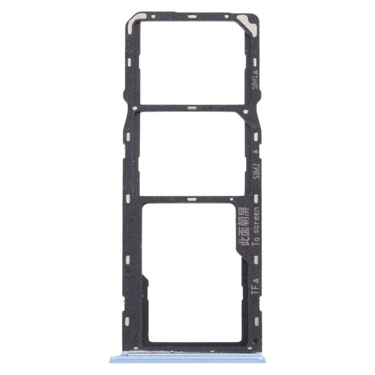 For OPPO Realme C11 (2021) RMX3231 SIM Card Tray + SIM Card Tray + Micro SD Card Tray (Blue)