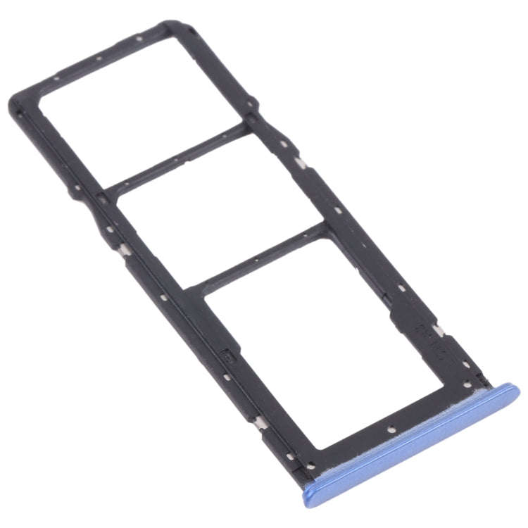 For OPPO Realme 7 5G RMX2111  SIM Card Tray + SIM Card Tray + Micro SD Card Tray (Blue)