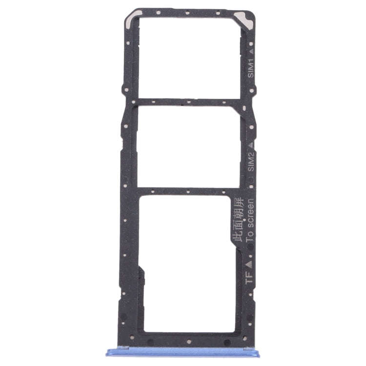For OPPO Realme 7 (Asia) RMX2151, RMX2163  SIM Card Tray + SIM Card Tray + Micro SD Card Tray (Blue)