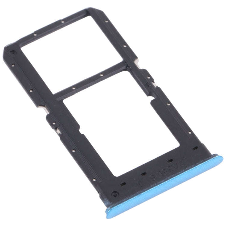 For OPPO Realme V5 5G  SIM Card Tray + SIM Card Tray / Micro SD Card Tray (Blue)