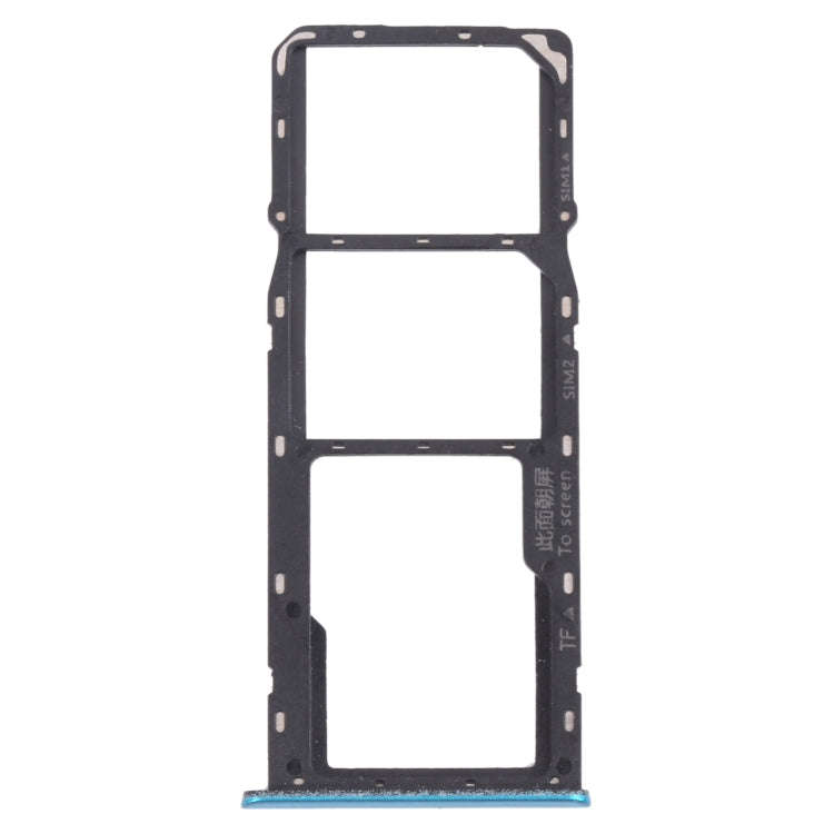 For OPPO Realme 5i RMX2030, RMX2032 SIM Card Tray + SIM Card Tray + Micro SD Card Tray (Green)