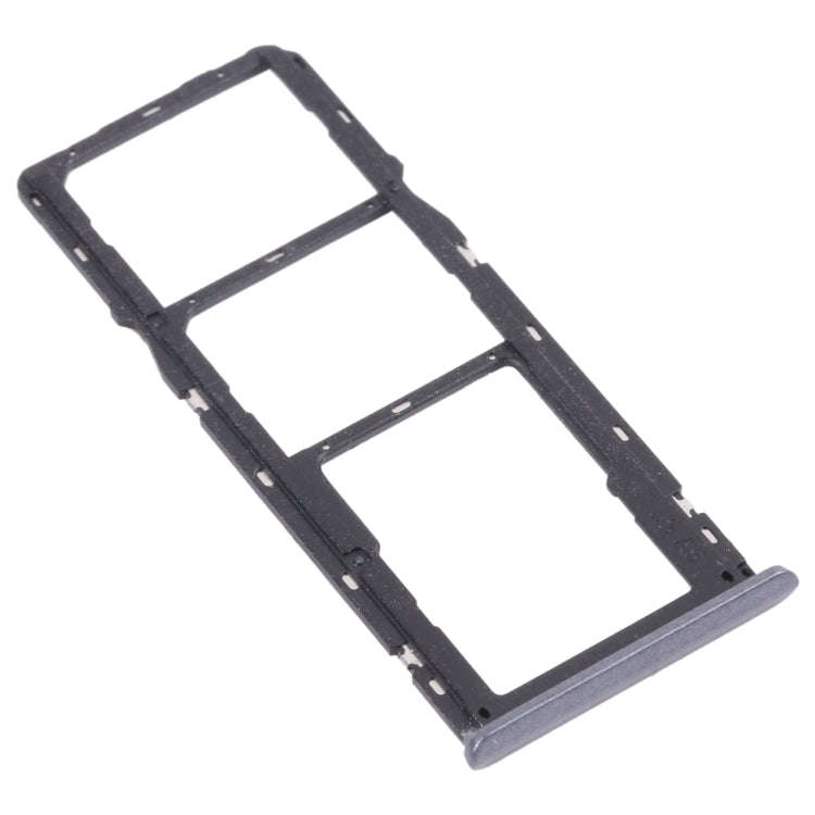 For OPPO Realme 6i (India) RMX2002 SIM Card Tray + SIM Card Tray + Micro SD Card Tray (Black)